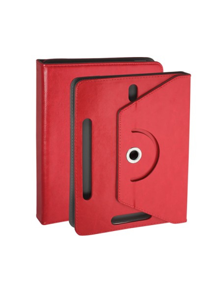 Funda tablet ajustable giratoria ONE+ 7 pulgadas roja