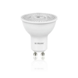 Bombilla LED dicroica Roblan gu10 / 4.5w / luz calida / 3000k / 380lm / 220-250v