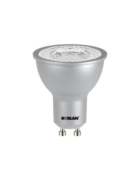 Bombilla LED dicroica Roblan gu10 / 7w / luz calida / 3000k / 580lm / 220-250v ECOSKYC100