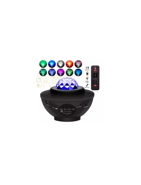 Proyector de galaxia LED / Bluetooth / Control Remoto / Negro SL10031