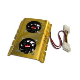 Ventilador doble + disipador para disco duro 3.5 Red Cooler HD-510S-06