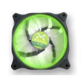 Ventilador caja Gaming Droxio 12x12cm / 15 Leds Verde / Silencioso / 3-4 Pines / 120mm FAN12GL15