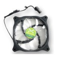 Ventilador caja Gaming Droxio 12x12cm / 15 Leds Verde / Silencioso / 3-4 Pines / 120mm FAN12GL15