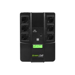 Sai Greencell  800va Ups / 480w / 6x Schuko / Interactivo online / UPS07
