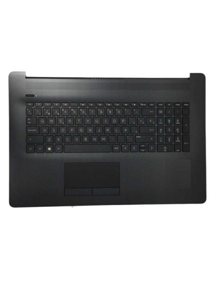 Top case + Teclado compatible para portátil HP 17-BS / 17-BY Negro brillo Intro horizontal