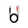 Cable audio estereo Jack 3.5 Macho a 2x RCA M/M /10m / Nanocable 10.24.0310