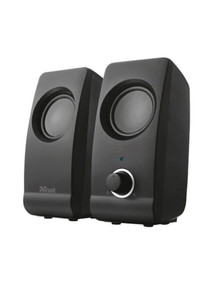Altavoces 2.0 Trust  Remo / 8w Rms / Alimentados por usb / Control volumen / Negro / 17595
