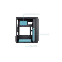 Caja Semitorre M-ATX / Tooq / Negra / TQC-4702U3C-B
