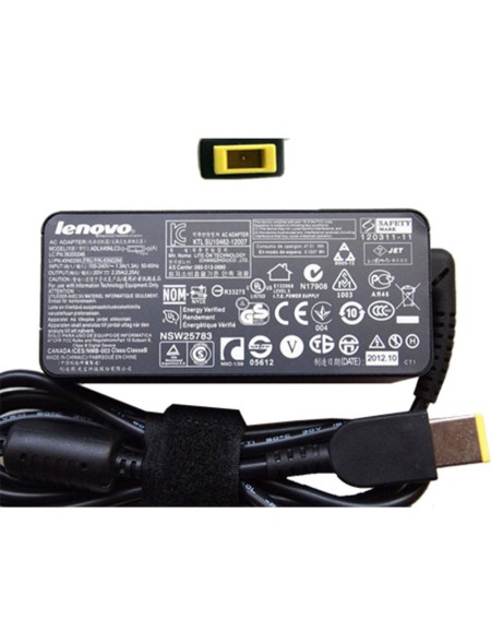Cargador original para portátil Lenovo 65W 20V 3.25A Conector rectangular / OEM