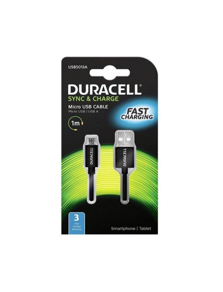 Cable Usb a Micro usb Duracell / 1m / Negro / Usb5013a