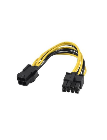 Cable alimentacion 4 pin a 4+4 pin 15cm / Nanocable  10.19.1401