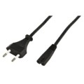 Cable alimentacion Philips forma ocho / IEC C7 / 2m / Cablexpert / Pc-184-vde