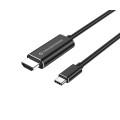 Cable de Video Usb-c Macho a Hdmi Macho / 2 Metros / 4K / Negro / Conceptronic ABBY04B