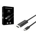 Cable de Video Usb-c Macho a Hdmi Macho / 2 Metros / 4K / Negro / Conceptronic ABBY04B