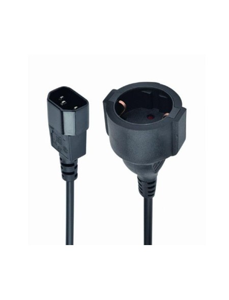 Cable adaptador de alimentacion (C14 macho a Schuko hembra ) 15cm / PC-SFC14M-01