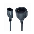 Cable adaptador de alimentacion (C14 macho a Schuko hembra ) 15cm / PC-SFC14M-01