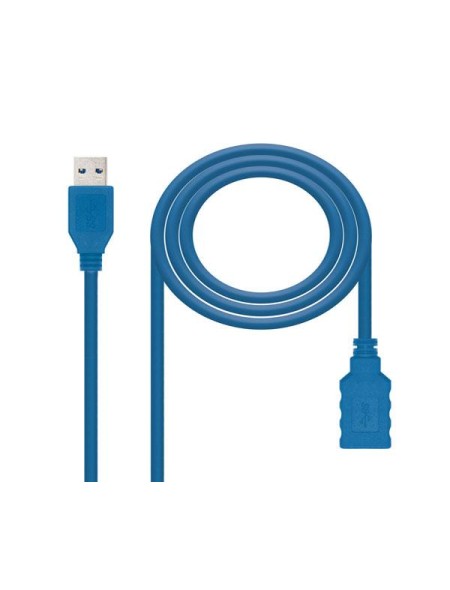 Cable prolongador USB 3.0 M/H  2m  Nanocable 10.01.0902-bl Azul