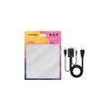 Cable adaptador HDMI a VGA + Audio + USB (Cables 1.8 Metros) Negro / Nanocable 10.15.4350