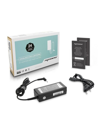 Cargador para portátil Acer 65W 19V 3.42A 3.0 mm x 1.1 mm Movano