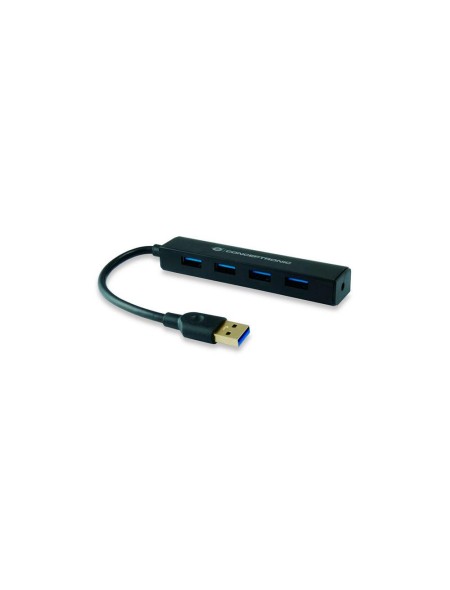 Hub 4 puertos Usb 3.0 Conceptronic C4PUSB3 /  Negro