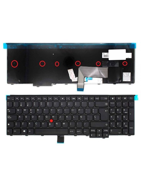 Teclado compatible para portátil LENOVO Thinkpad T540 / W540  / L540 / E540 / E550 / E555 / E531 / 6 tornillos