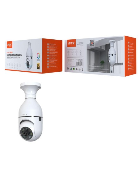 Camara Videovigilancia con conector de bombilla TR9203 / Seguimiento automático / Deteccion de movimiento / 360 grados / MTK