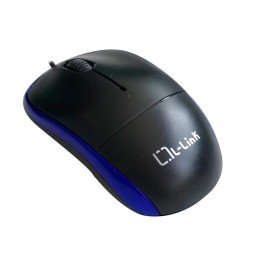 Raton óptico Usb L-Link  Negro-Azul / 1.200 Dpi / Ambidiestro / LL-2080-A
