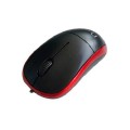 Raton óptico Usb L-Link  Negro-Rojo / 1.200 Dpi / Ambidiestro / LL-2080-R