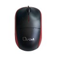 Raton óptico Usb L-Link  Negro-Rojo / 1.200 Dpi / Ambidiestro / LL-2080-R