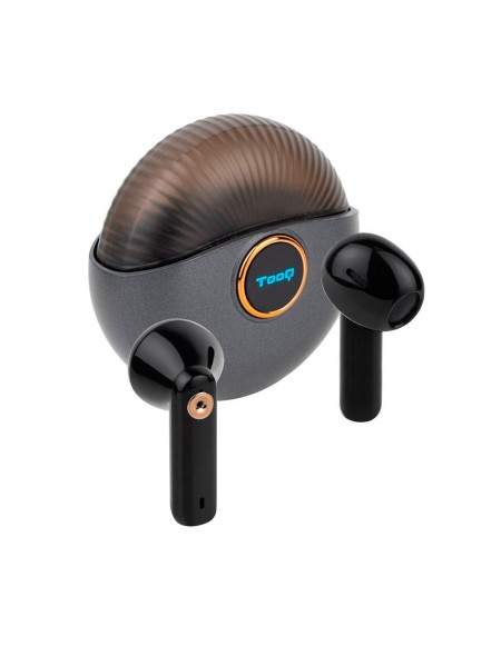 Auriculares Tooq Snail Bluetooth 5.3 Negro / Type-C / Control tactil / Base de carga / TQBWH-0060G