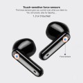 Auriculares Tooq Snail Bluetooth 5.3 Negro / Type-C / Control tactil / Base de carga / TQBWH-0060G