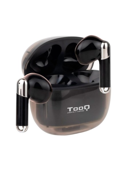 Auriculares Tooq Onyx Bluetooth 5.3 Negro / Type-C / Control tactil / Base de carga / TQBWH-0054B