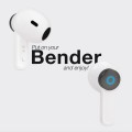 Auriculares Tooq Bender Bluetooth 5.1  Blanco / Type-C / Control tactil / Base de carga / TQBWH-0031W