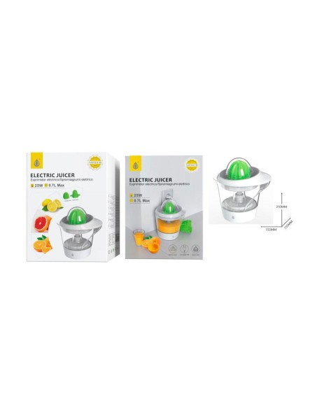 Exprimidor electrico / 0.7 Litros / 2 conos / Blanco y verde / 25W / One+ / 2903197