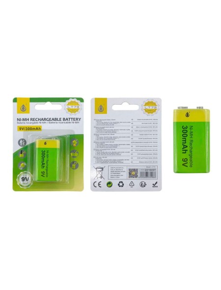 Pila recargable 9v LT73 / Ni-MH / 300 mAh / One+ / 2219497