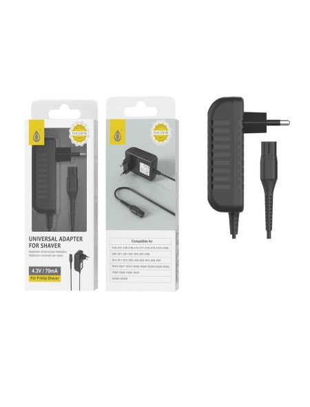 Cargador universal para afeitadora Philips 4.3V 70mAh / NA0318  / 2003182 / One +