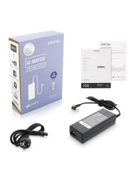 Cargador para portátil Acer / Asus / Toshiba 90W 19V 4.74A 5.5 mm x 1.7 mm Mitsu