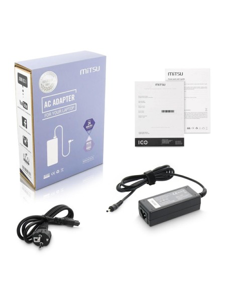 Cargador para portátil Acer / Asus 45W 19V 2.37A 3.0 mm x 1.1 mm Mitsu