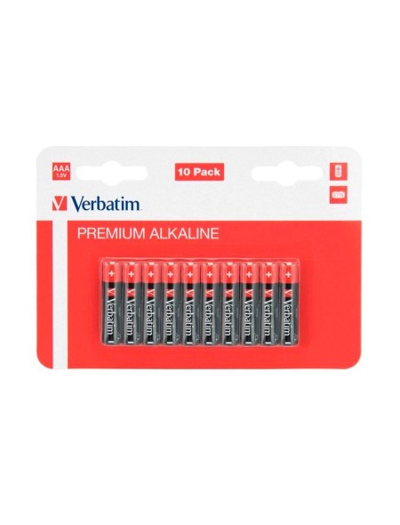 Pilas Verbatim Alcalinas LR03 AAA  1.5v (10 unid.) / 49874