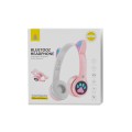 Auriculares Bluetooth Nc3228 Orejas de Gato Rosa / 250Mah / MP3 / Fm / MicroSd / Iluminacion Led / One+