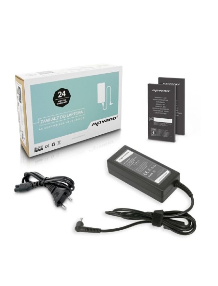 Cargador para portátil Huawei 65W 19V 3.42A 4.0 mm x 1.7 mm Movano