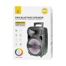 Altavoz Bluetooth 5.0 NF4089 / 20w / 2.400 mAh / Luces Led / Tws / Fm / Microsd / Usb / Negro / One+ / 2400892