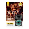 Altavoz Bluetooth 5.0 NF4089 / 20w / 2.400 mAh / Luces Led / Tws / Fm / Microsd / Usb / Negro / One+ / 2400892