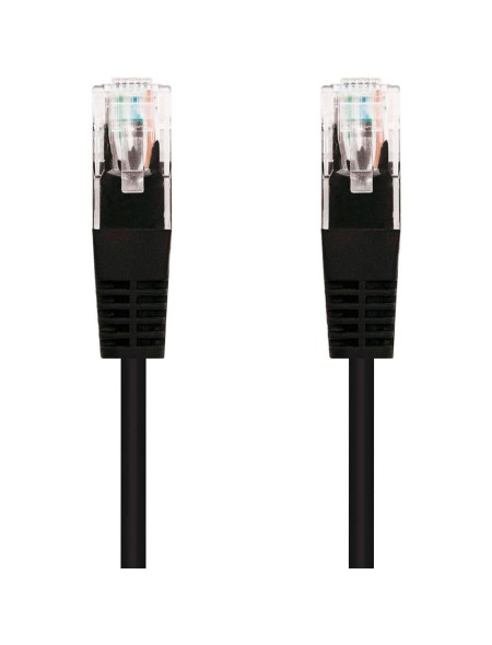 Cable red latiguillo RJ45 cat.6 UTP 1.5 metros / Negro / Bulk