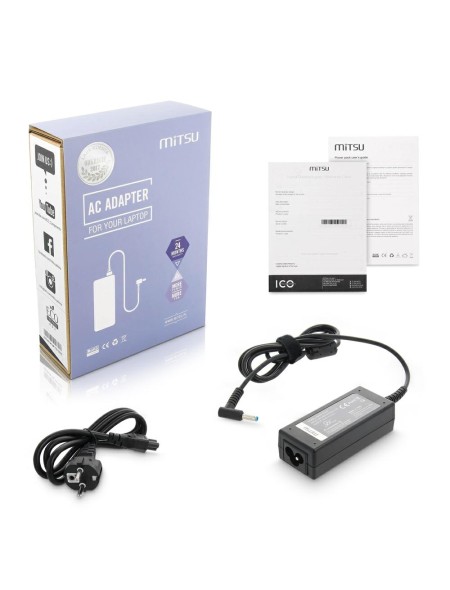 Cargador compatible para portátil HP 45W 19.5V 2.31A 4.5 mm x 3.0 mm Mitsu