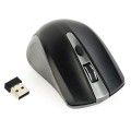 Raton óptico inalambrico Gembird / 4 Botones / 1600 Dpi / Negro-Plata / Musw-4b-04-Gb
