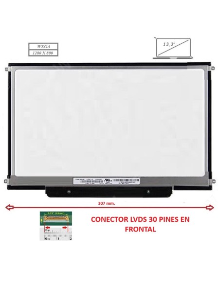 Pantalla compatible para portátil LED 13.3