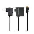 Splitter HDMI 1x2 / 4K / 3D / Con alimentacion / Nanocable / 10.25.3502