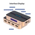 Splitter Hdmi 1x4 / 4K / Con alimentacion / Aluminio / Vention / Negro - Dorado / ACCG0-EU