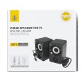 Altavoces 2.0 Pc NF4080 / Control de Volumen / Usb / Jack 3.5 / 6w (2x3w) / 1.3m / Negro / 2400802 / One +